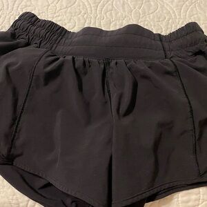 Black lulu lemon shorts size 4